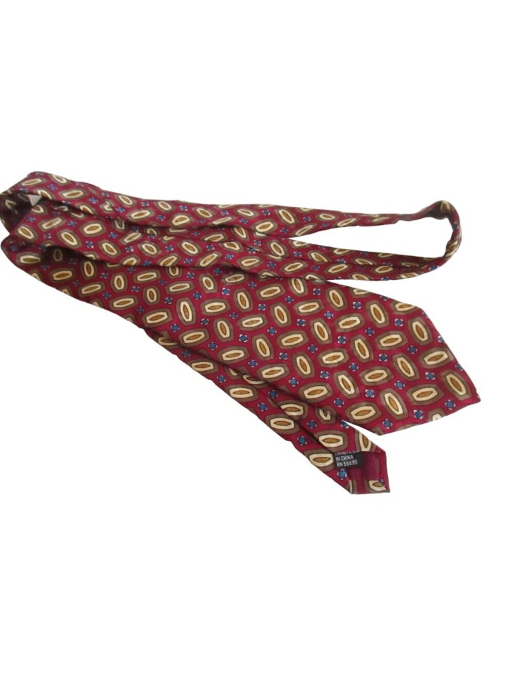 Vintage Necktie Silk Neck Tie 3” 56" Stafford 1990's Multicolor